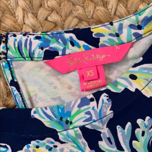 ⚓️NWT Lilly Pulitzer Lula romper Navy Scuba doo Sm - Picture 6 of 14